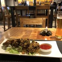 Tempura Vegetables with Chilli Sauce. at Sabai Sabai in Stratford-upon-avon