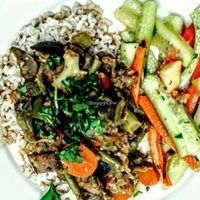 Food for Thought: Wonky veggie meal made from Food Surplus to create consciousness on the issue :)  at Taste Before You Waste in Amsterdam