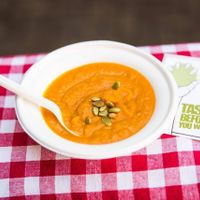 Food for Thought: Wonky veggie meal made from Food Surplus to create consciousness on the issue :)  at Taste Before You Waste in Amsterdam