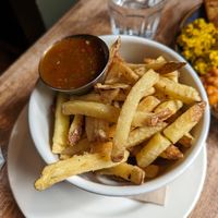 Rosemary salted chips at The Left Bank in Glasgow