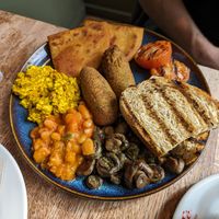 Vegan breakfast at The Left Bank in Glasgow