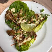 Oyster shrooms  at The Left Bank in Glasgow