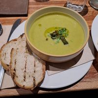 Pea soup at The Left Bank in Glasgow