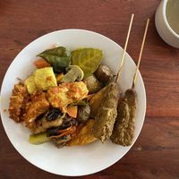 Buffet plate   at Sawobali  in Ubud