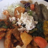 food from buffet at Sawobali  in Ubud