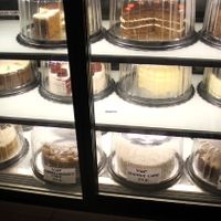 Only some of the cakes are vegan, they are marked with "V" and when I was there they were also gluten free, so "v gf". They were on the lowest row.  at Sawobali  in Ubud