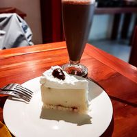 Durian Cheesecake & Chocolate Milkshake at Sawobali  in Ubud
