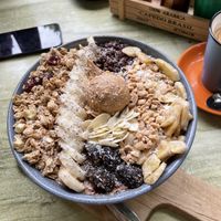 Vegan snickers bowl  at The Windmill Bargara in Bundaberg