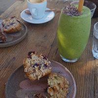 Choc mint smoothie gives their coffee a run for it's money... I can never decide which I want! at The Sweet Meadow in Echuca