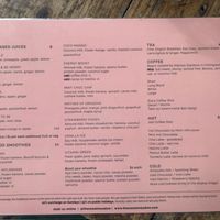 Menu may 2026, note items no longer listed as vegan at The Sweet Meadow in Echuca