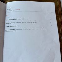 Vegan menu 3/4  at Mrs Jones in Devonport
