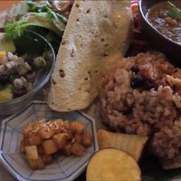curry plate at Kousagisha Cafe in Kyoto