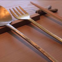 utensils  at Kousagisha Cafe in Kyoto