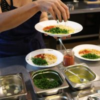 Chickpea magic! at Hummusbar in Tbilisi