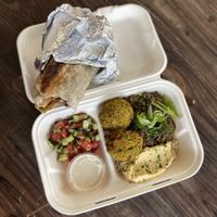 Super tasty vegan items from the deli  at Astoria Co-op Grocery in Astoria