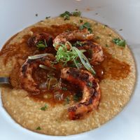 Shrimp n grits at V-Eats in Dallas