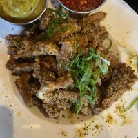 Lemon pepper oyster mushrooms at V-Eats in Dallas