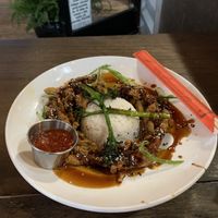 General Tso Fried Oyster Mushrooms  at V-Eats in Dallas