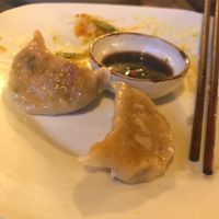 Pan fried dumplings  at Veggie Karma in Ubud
