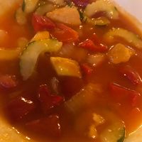 Sweet and sour tofu.  at Veggie Karma in Ubud