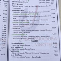 Carta pg 3 at La Herradura Vinoteca in Madrid