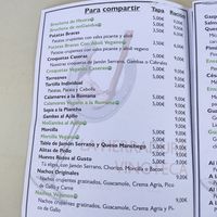Carta pg 4 at La Herradura Vinoteca in Madrid