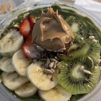 Green açaí bowl   at Juice Generation - 8th Ave in New York City