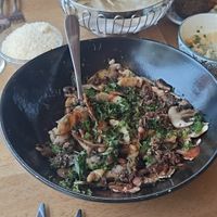 Mushrooms (parmezaanse kaas apart laten serveren) at Mezze Restaurant in Kralendijk