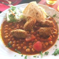 Vegan Falafel Plate  at Cafe Lom in Rostock