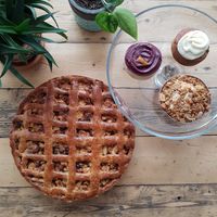 Vega and vegan pastry at Lunchcafe Curcuma in Gouda
