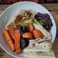 Houmous platter  #Veganuary at Lunchcafe Curcuma in Gouda