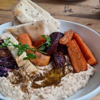 The hummus platter #Veganuary at Lunchcafe Curcuma in Gouda