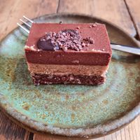 Chocolate treat at Lunchcafe Curcuma in Gouda