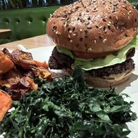 Vegan Double Cheeseburger #Veganuary at True Food Kitchen in Walnut Creek