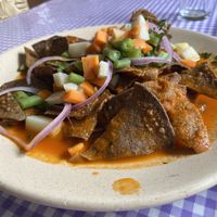Chilaquiles  at Cabuche in Oaxaca