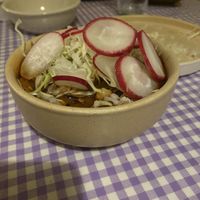 Pozole at Cabuche in Oaxaca