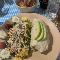 Vegan burrito  at Cabuche in Oaxaca
