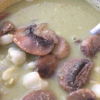 Green pozole at Cabuche in Oaxaca