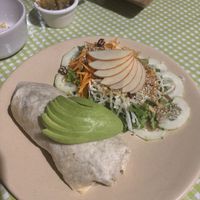 Vegan burritoos  at Cabuche in Oaxaca