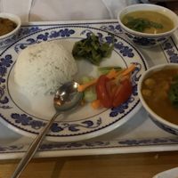 Vegan dishes at Himalayan Cafe in New Farm