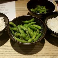 Edamame & rice  at Wagamama in Trowbridge