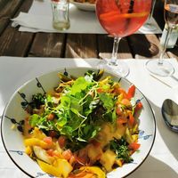 Vegan thaise quinoa schotel at Zuiderhuis in Noorderwijk