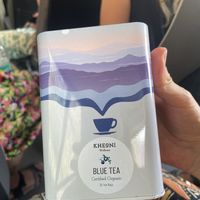 Blue tea  at Pundit General Store in Rishikesh