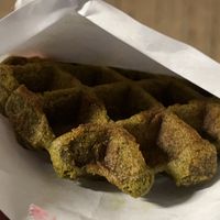 Matcha waffle   at Kanauta in Kobe