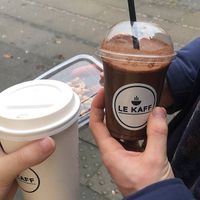 The cacao smoothies was great! Perfect balance between cacao/chocolate and fruits 🍌   at Le Kaff in Copenhagen