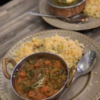 Vegetable masala & spinach paneer at Shalimar in Reykjavik