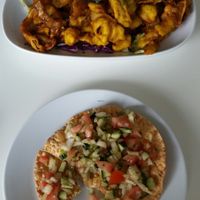 Masala Papadam & Onion Bhaji at Himalayan Kitchen in Paraparaumu