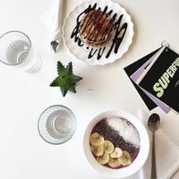 The best american-style pancakes I've ever tried and they turned out to be vegan (they even make their own chocolate spread and it tastes just like nutella).
I've also tried acai bowl and it was really good as well!
If you're in Split, you should check out this place! This is a must! at Superfood Smoothie Bar in Split