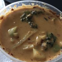 Red curry with veggies, added broccoli spice level Thai Hot  at Chaang Thai in Colorado Springs