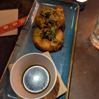 Soy bean and daikon cakes at Hanoi Bike Shop in Glasgow